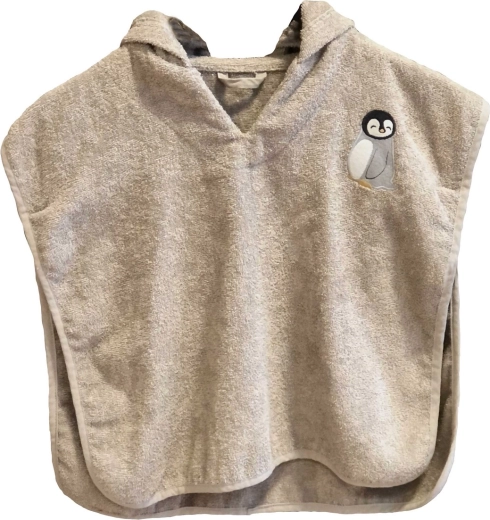 Petú Petú poncho met capuchon celsa penguin - 1 stuk