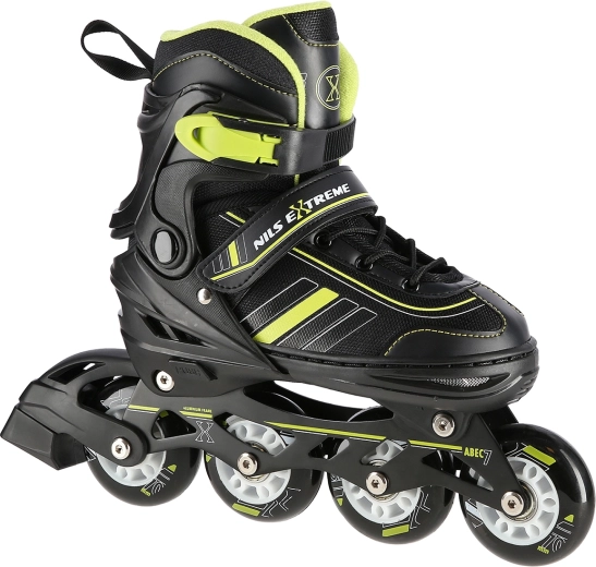 2-in-1 rolschaatsen NILS Extreme NH18191 zwart-geel – L (39-43)