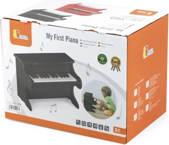 Houten kinderpiano met toetsen