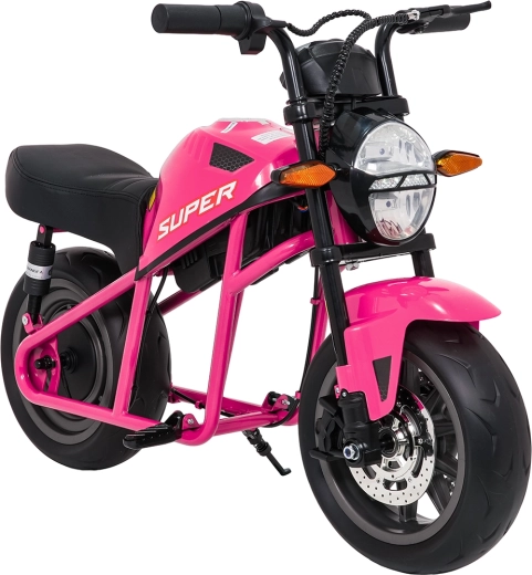 Elektrische kindermotor SUPERMOTO – roze