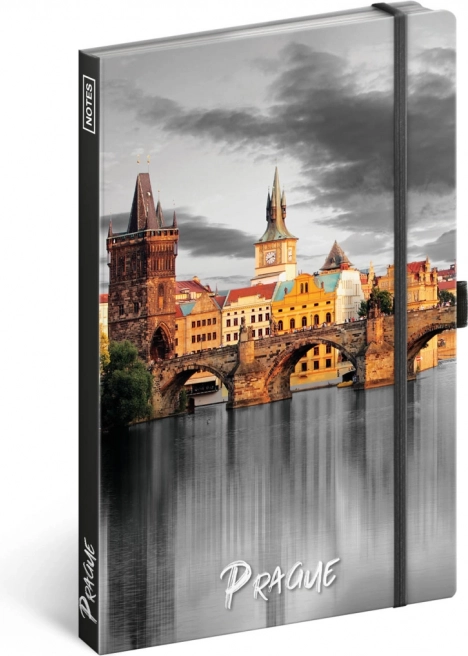 Elegante notitieboek Praag met magnetische sluiting