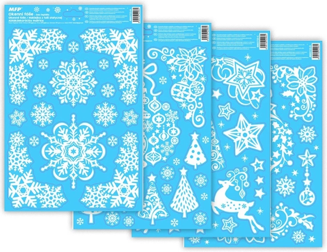 Kerstvenster Glitr Folie 20x30 cm