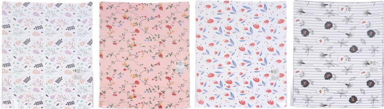 Catalogusmap met bloemmotief, 31 × 23 cm, 30 bladen