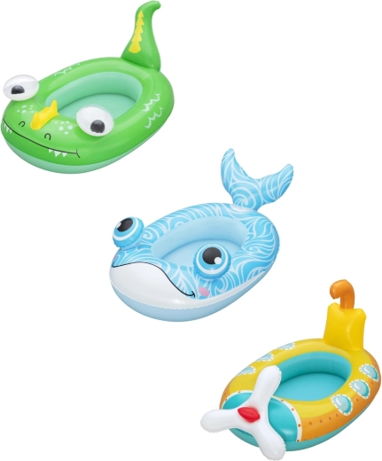 Kinder opblaasbare boot groene dinosaurus 111 × 65 cm BESTWAY