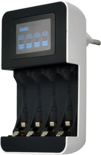 Solight intelligente AA/AAA-oplader met lcd-display