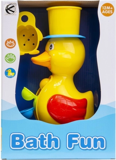 Kleurrijk badeendje met zuignappen - 1 stuk