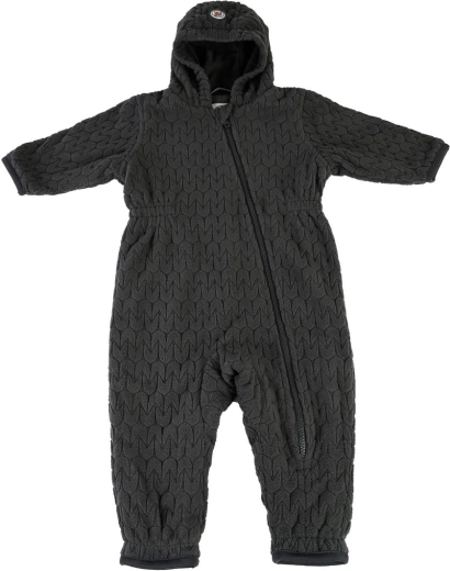 Lodger Skier Empire fleece overall met capuchon pigeon 0–3 maanden