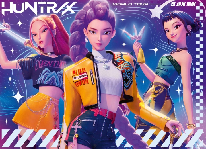 Ravensburger K-pop: Demonenjagers puzzel 4 × 100 stukjes