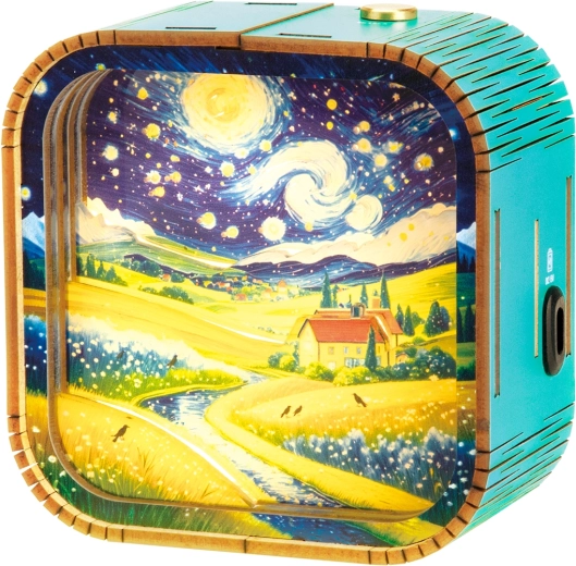 2Kids Toys 3D houten bouwpakket lampje Landschap onder de sterren - 1 stuk