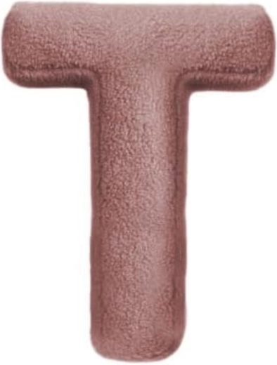 Mealini pluchen letter T roze - 1 stuk