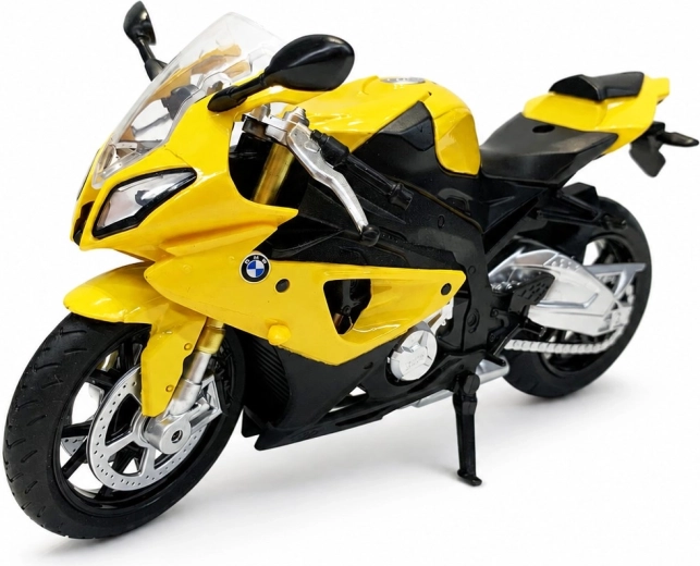 MSZ model motorfiets BMW S1000 RR geel 1:12 - 1 stuk