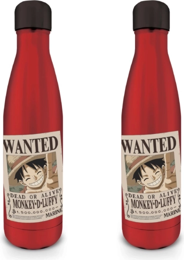 One Piece roestvrijstalen fles Wanted Luffy