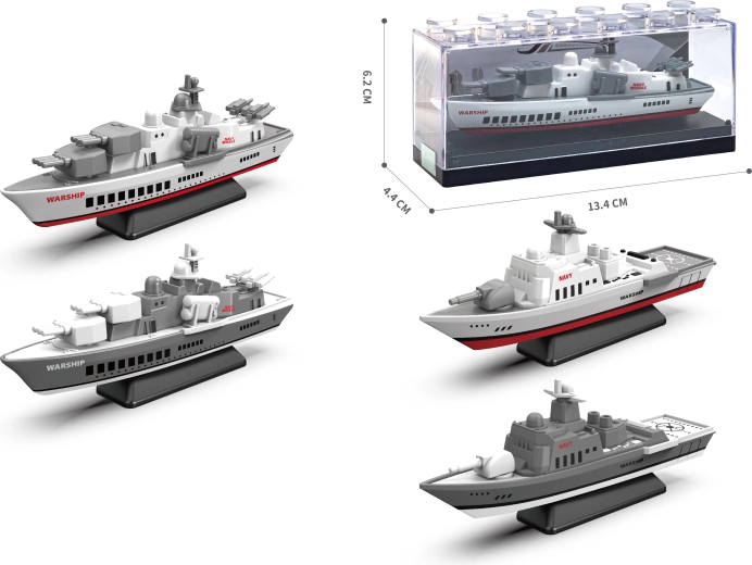 Metalen model van oorlogsschip 1:64 – meerdere varianten