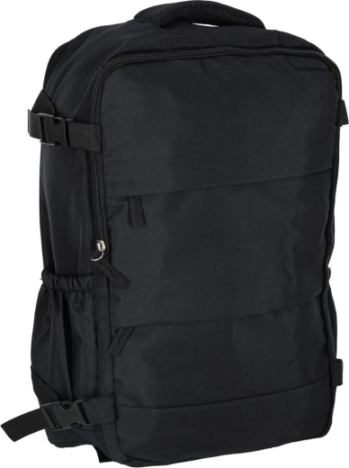 Zwarte reis- en handbagagerugzak 45 × 30 cm
