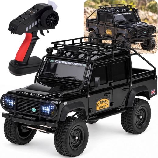 Terreinwagen op afstandsbediening Land Rover Defender 110 4WD op schaal 1:18