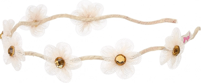 Haarband Liyana met tulebloemen