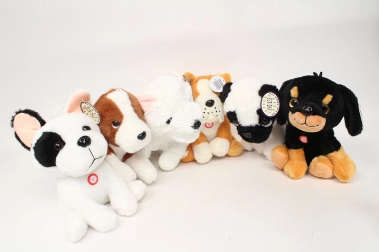 Pluchen hondje met geluid 20 cm