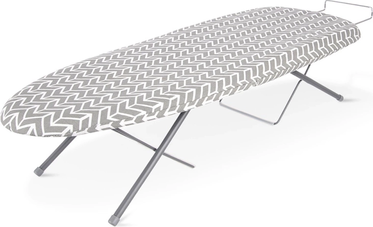 Tafelstrijkplank 77 × 31 × 18 cm met uitschuifbare strijkijzerhouder