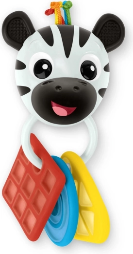 Bijtring en rammelaar zebra Zen Shake‑a‑Shape BABY EINSTEIN, BPA‑vrij, vanaf 0 maanden