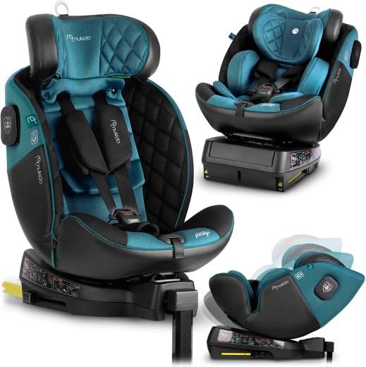 Kinderautostoel Nukido Prestige Line i-Size 40–150 cm, 360° draaibaar, ISOFIX