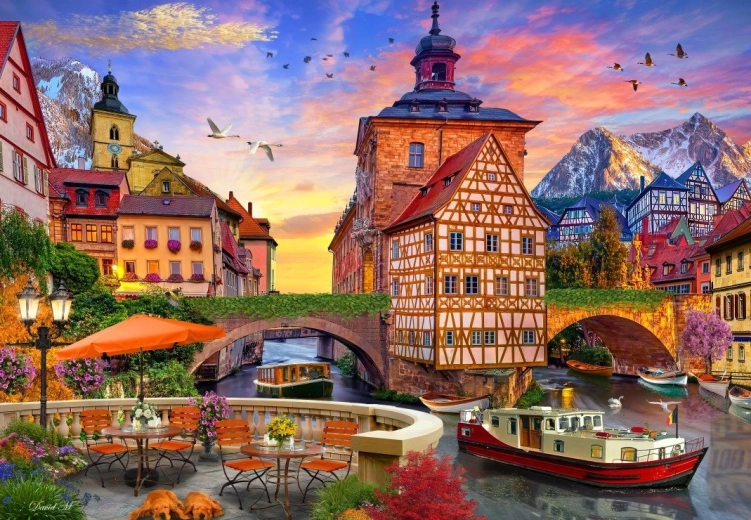 Puzzel Oude Raadhuis in Bamberg 1000 stukjes – BLUEBIRD