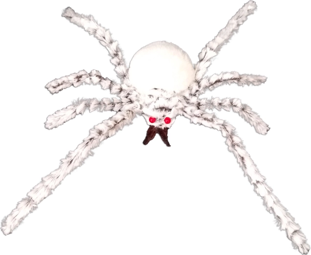 Partyaccessoire witte spin 60 cm