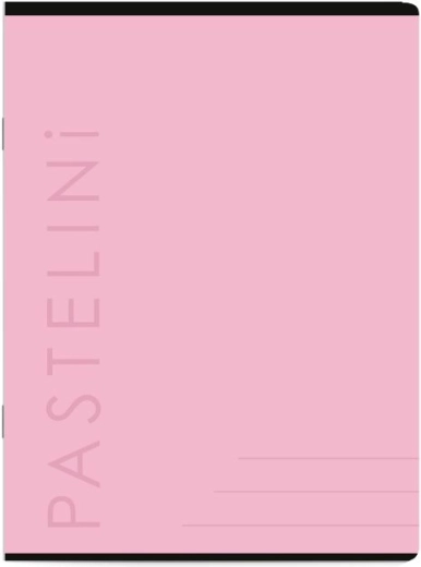 Schrift A4 Pastelini roze gelijnd, 40 vellen