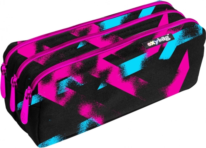 Schooletui met 3 ritsen Line Girl