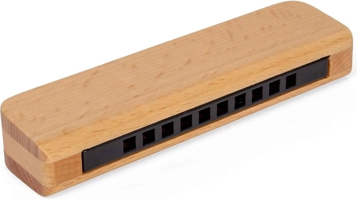 Houten mondharmonica Bigjigs Toys – naturel