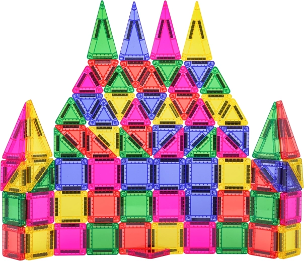 Kleurvolle magnetische bouwset 75 stuks