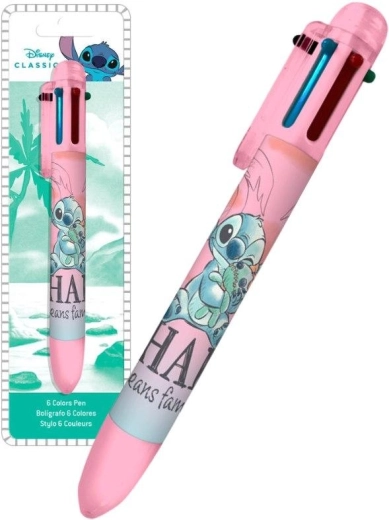 Zeskleurenpen Lilo & Stitch roze