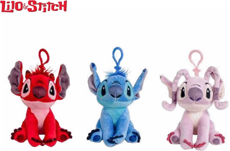 Disney Lilo & Stitch pluchen sleutelhanger 12 cm (3 varianten)