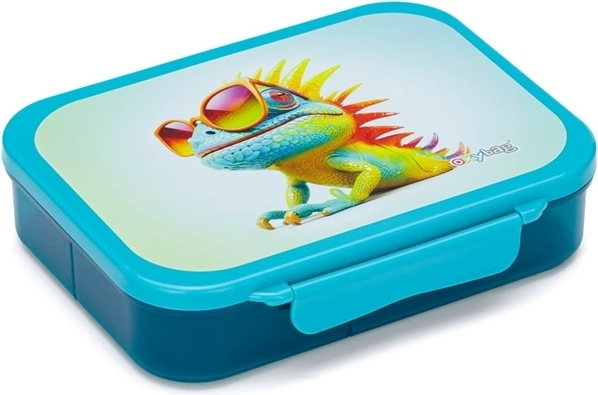 Snackbox met vakjes Crazy Animals – kameleon