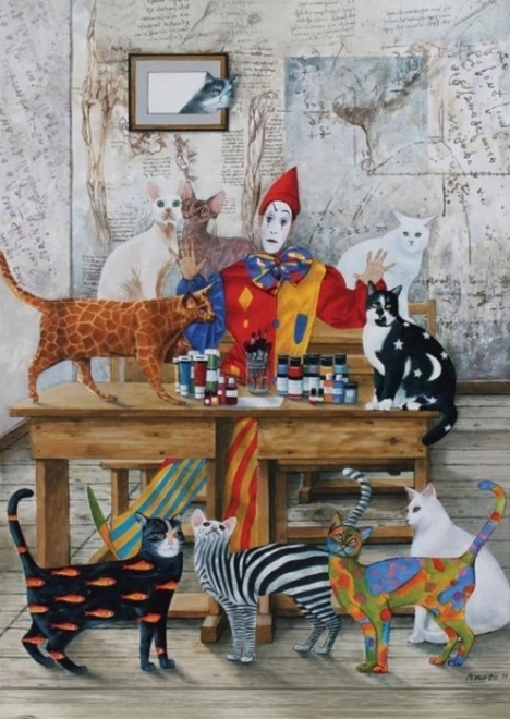 Puzzel ART PUZZLE Mijn kleurrijke wereld 1500 stukjes