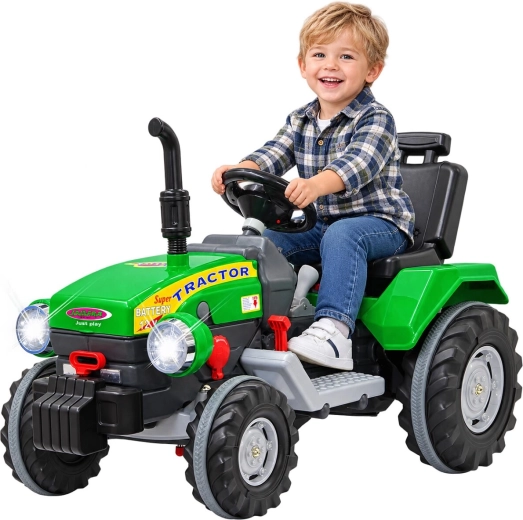 Kinder elektrische tractor JAMARA Power Drag groen 12 V