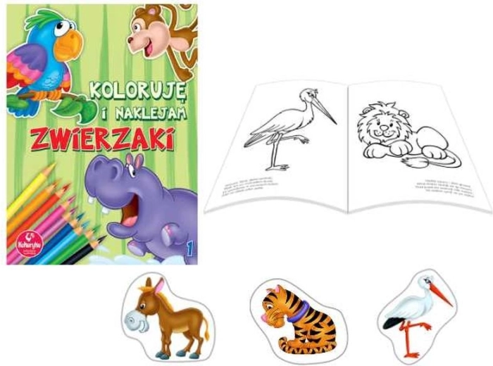Ik kleur en plak – dieren 1