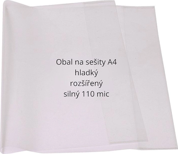 Omslagen voor A4-schriften, verbreed, 110 micron, set van 10 stuks CONCORDE