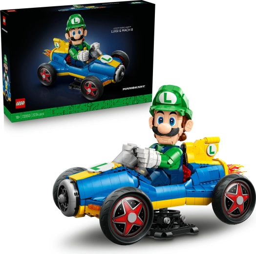 LEGO Super Mario Mario Kart Luigi en Mach 8