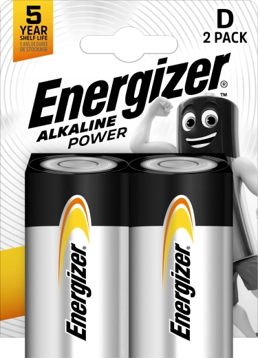Energizer Alkaline Power D alkaline batterijen, 2 stuks