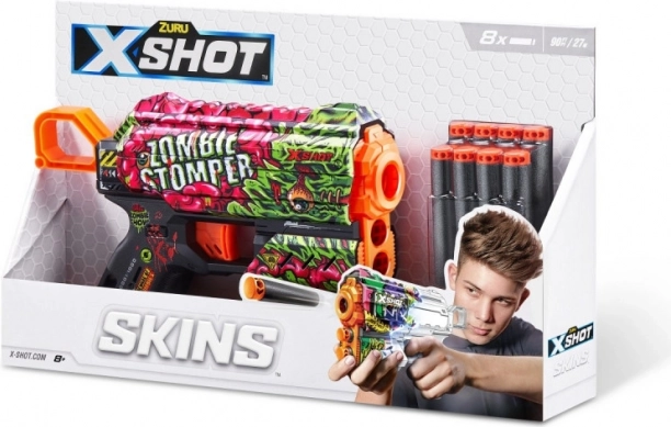 X-Shot Skins Flux schuimblaster (8 pijltjes) – patroon A