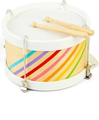 Bigjigs Toys houten trommel met draagriem