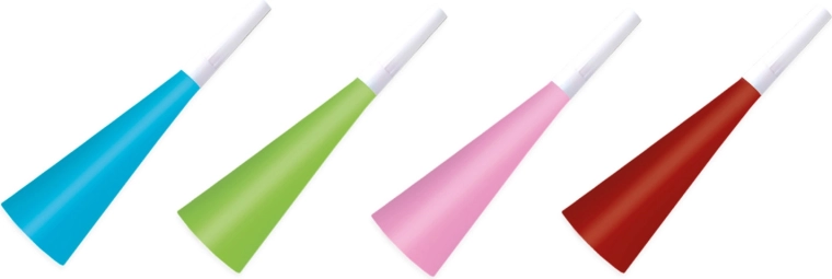 Party toeters – set van 4 stuks