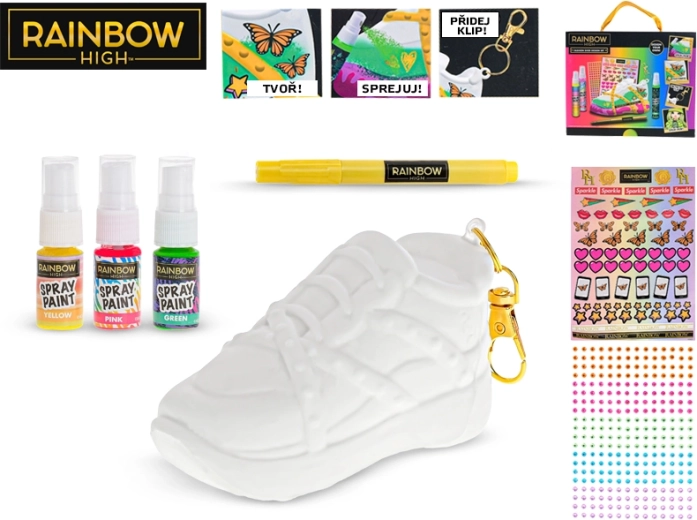 Set om een 3D-sleutelhanger te maken Rainbow High