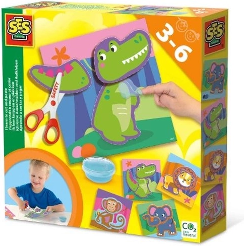 SES Creative ik leer knippen en plakken – dieren
