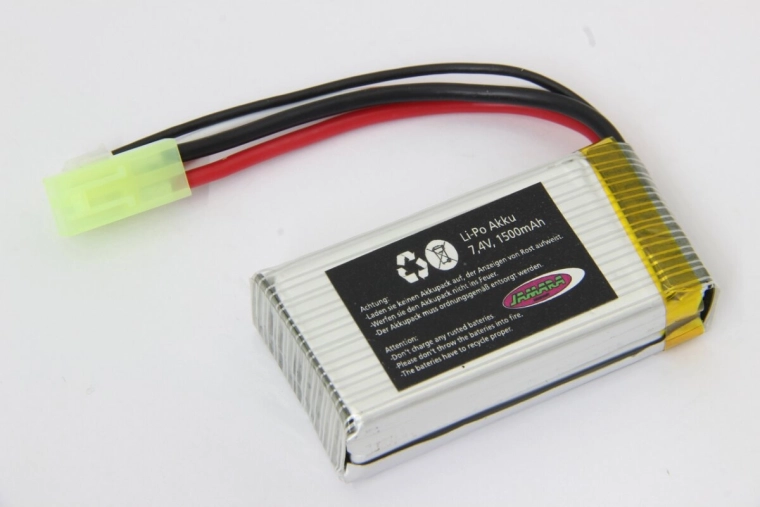 Jamara batterij Quadrodrom LiPo 7,4 V 1500 mAh - 1 stuk