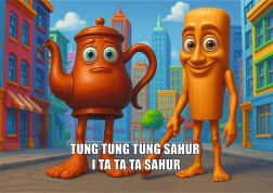 Trefl puzzel BrainRots: Tung Tung Sahur 200 stukjes