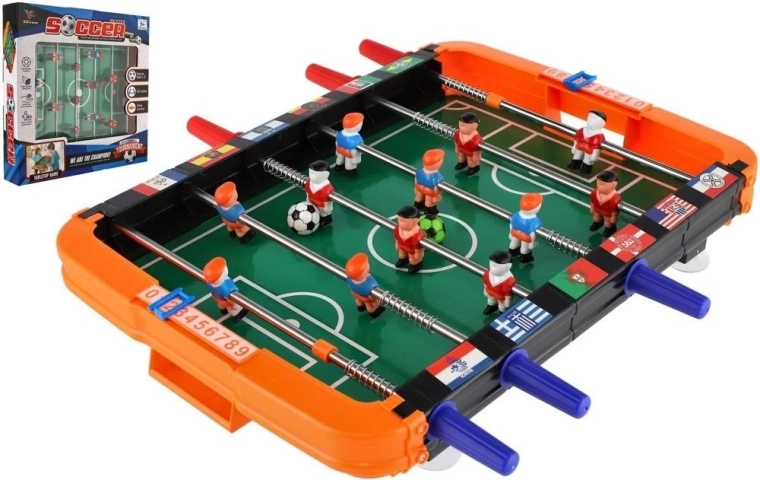 Tafelvoetbalspel in doos