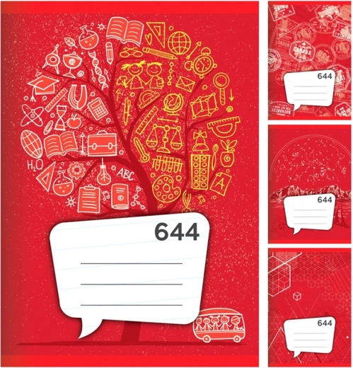 Schrift A6, gelijnd, 40 vellen