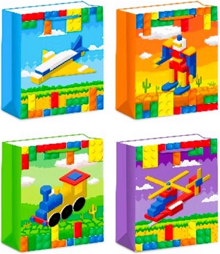 Cadeautas maat L – mix van patronen