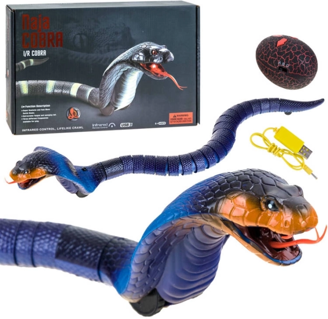 RC cobra met afstandsbediening – Blauw